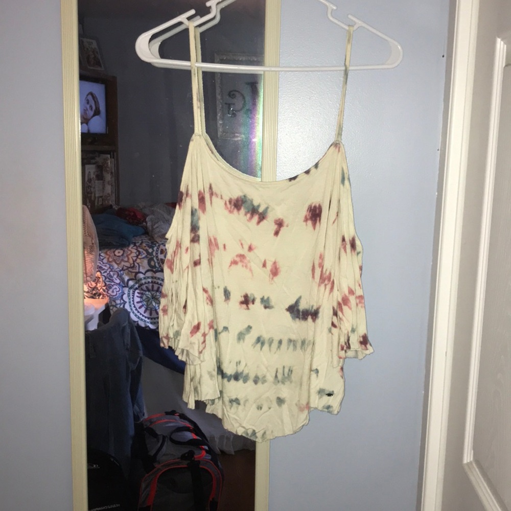 Off the shoulder cropped top